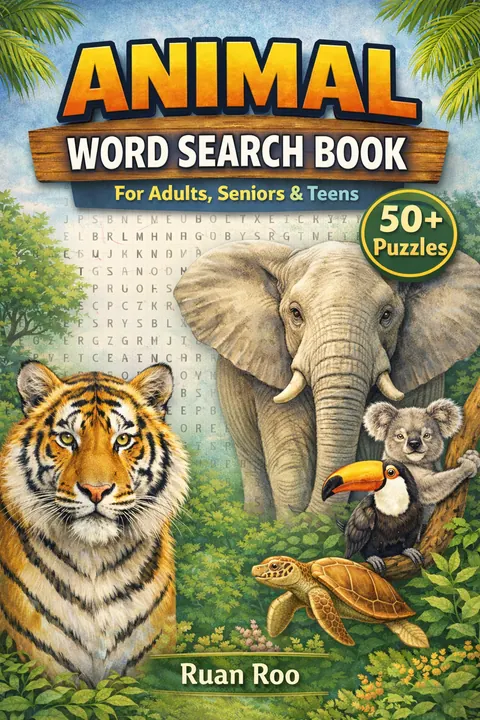 Animal Word Search Puzzle Book