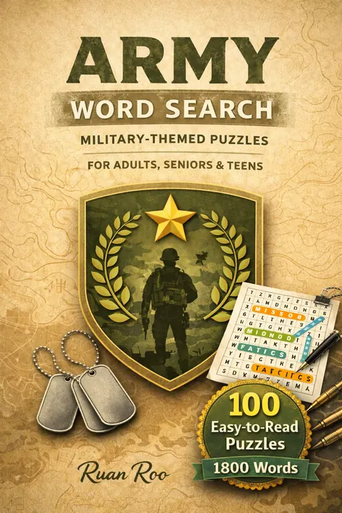 Army Word Search Puzzle Book