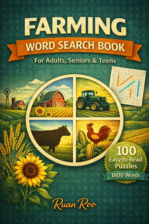 Farming Word Search Puzzle Book