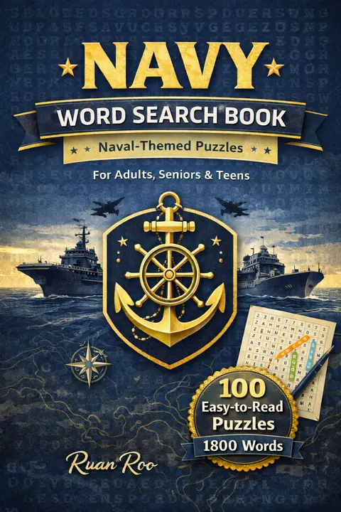 Navy Word Search Puzzle Book